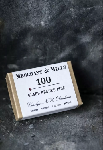 Merchant & Mills ~ Glass Head Pin Box of 100