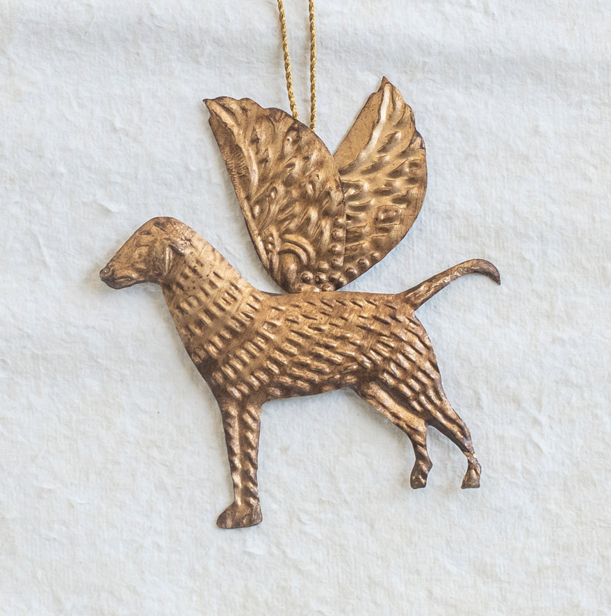 Christmas Angel Dog Brass Decoration – Est Australia Pty Ltd