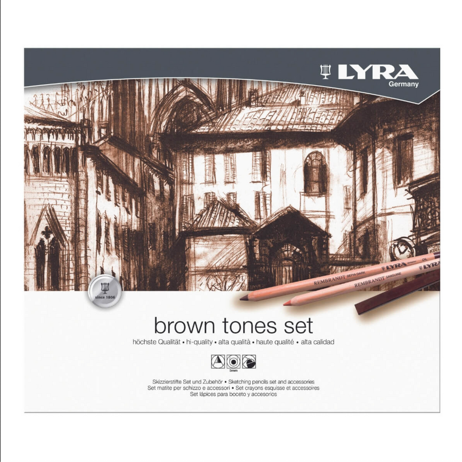 LYRA ~ Rembrandt Brown Tones 25 pcs in Metal Box