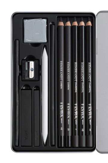 LYRA ~ Rembrandt Charcoal and Carbon Set - Tin of 12