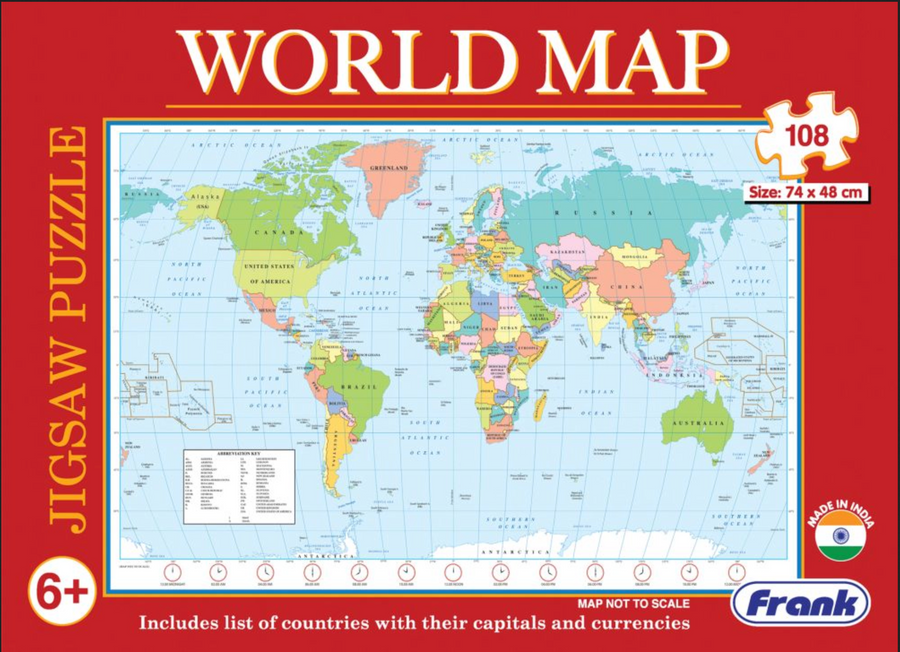 Frank ~ Educational World Map Puzzle