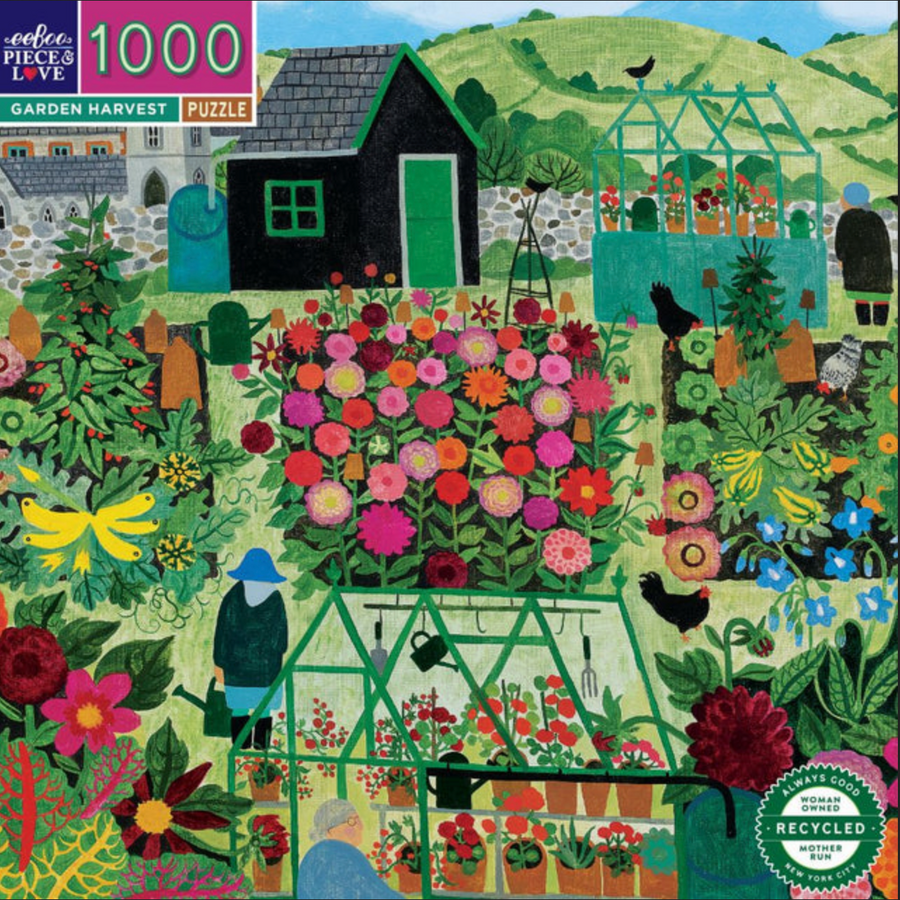 eeBoo ~ Garden Harvest 1000pc Puzzle