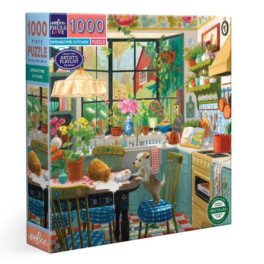 eeBoo ~ Springtime Kitchen 1000pc Puzzle