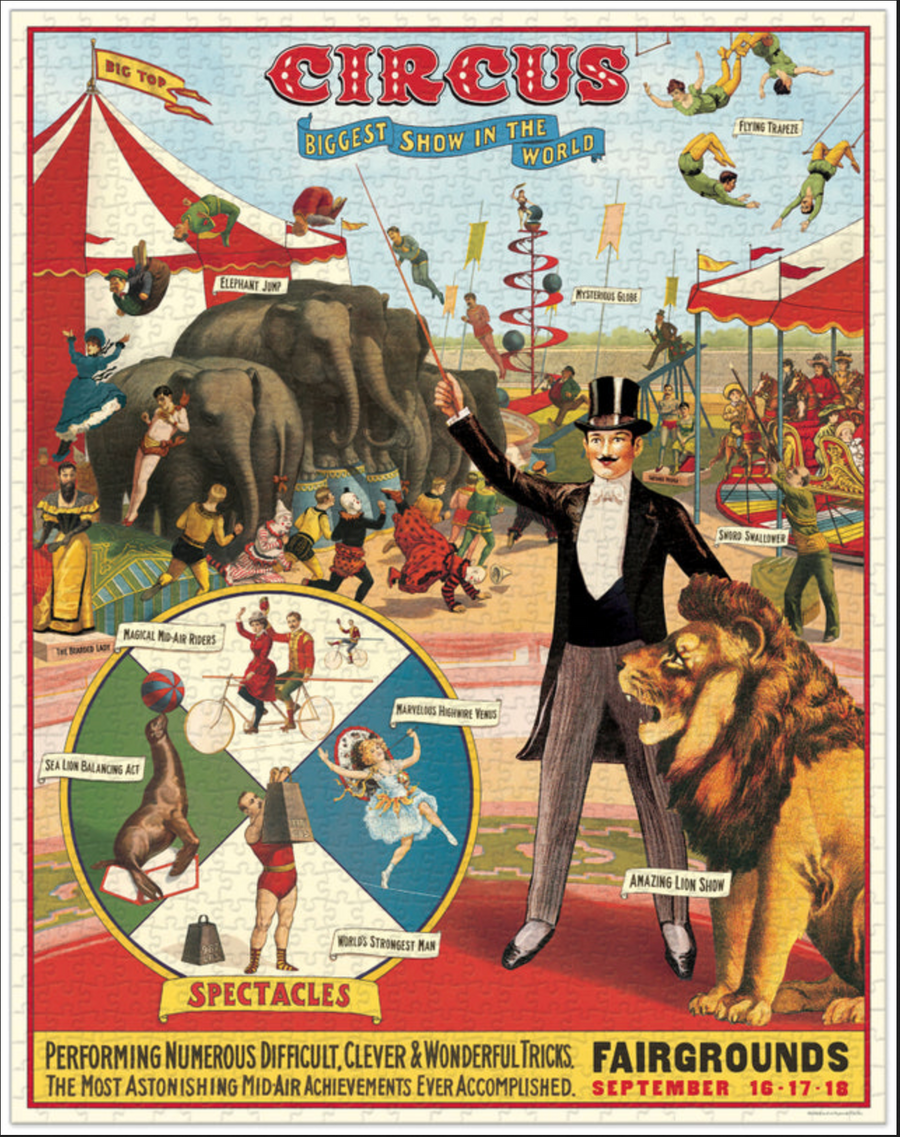 Cavallini - 1000 Pc Puzzle CIrcus
