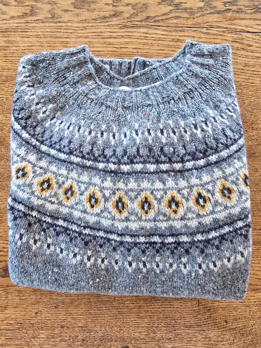 Harley of Scotland ~ Glenugie Nep Fairisle Crew