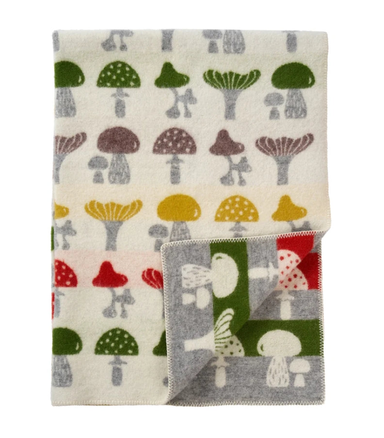 Klippan Swedish Mushroom Wool Blanket