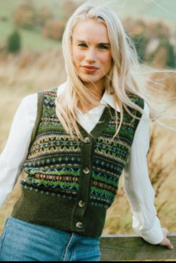 ERIBÉ ~ Kinross Fairisle Waistcoat
