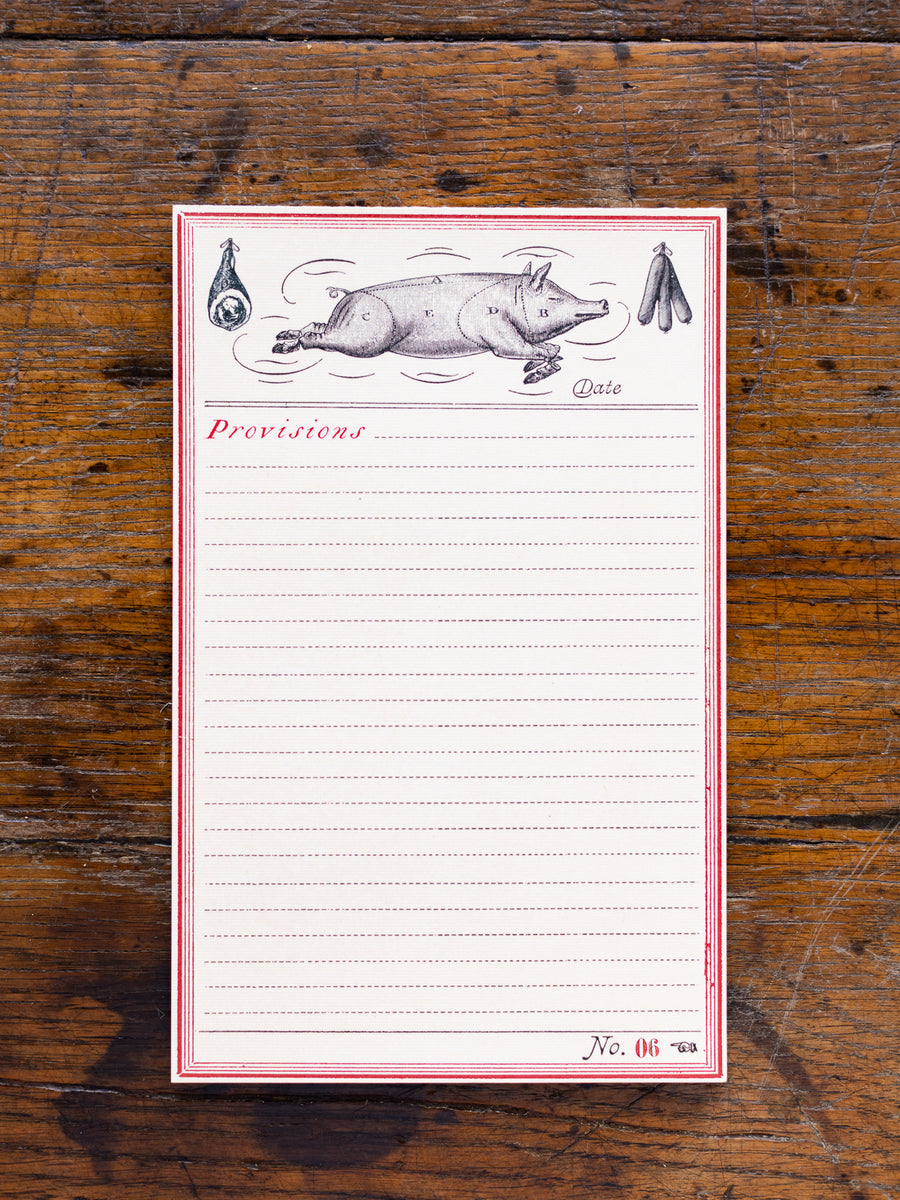 Provisions Notepads