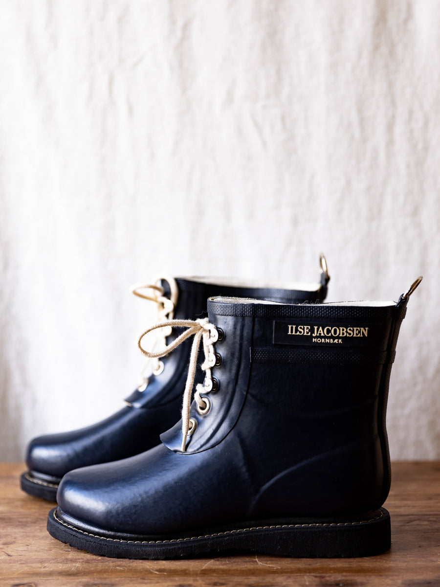 Ilse Jacobsen Short Lace up Boot ~ Indigo (2022)
