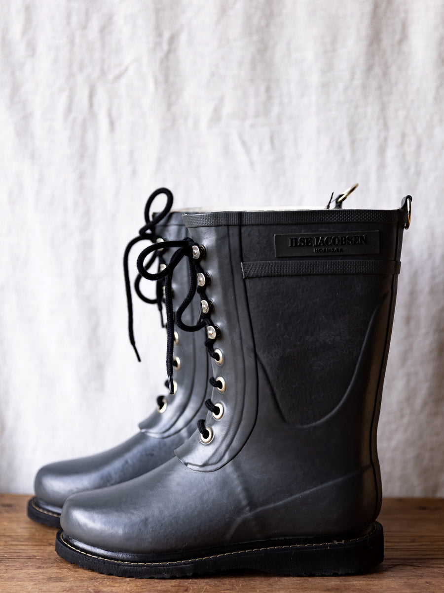 Ilse Jacobsen Mid Lace up Boot ~ Grey (2022)
