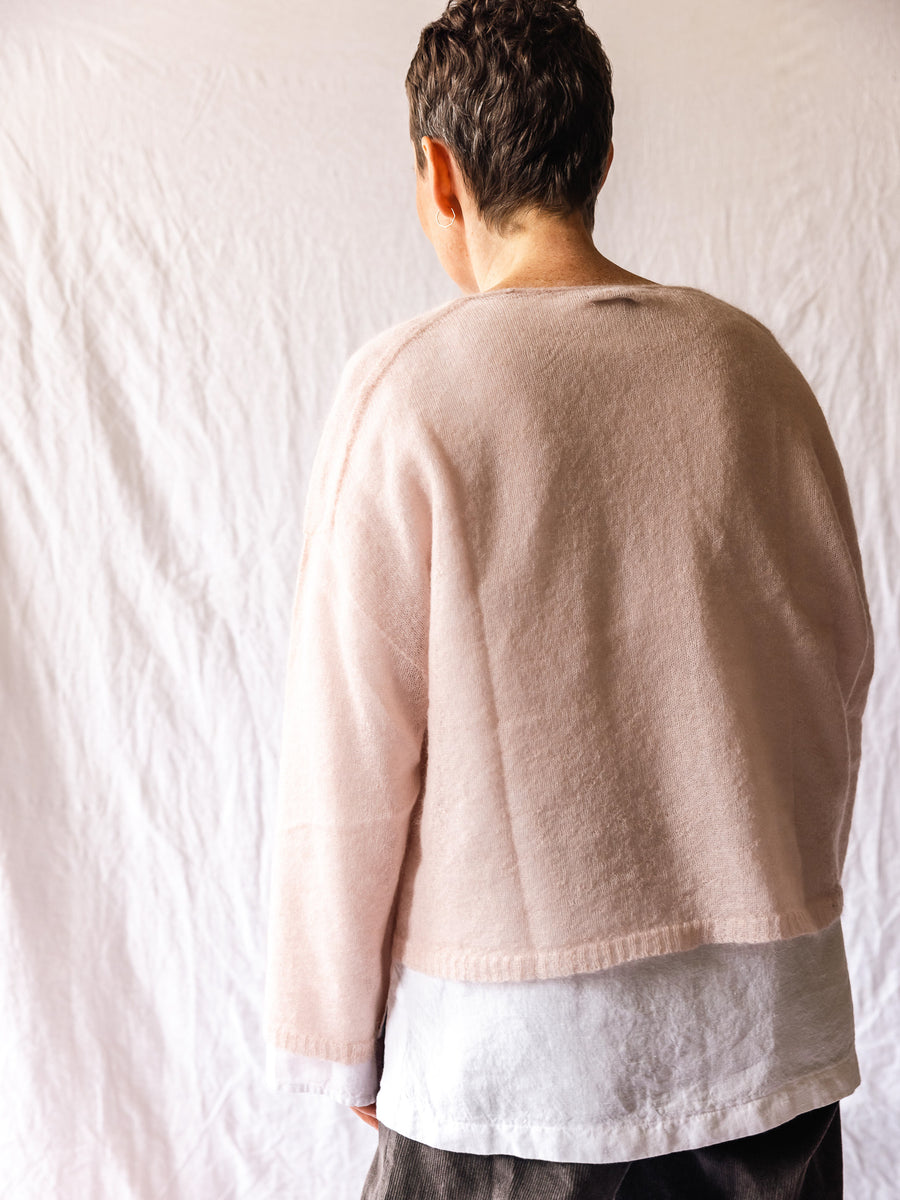 Luna Gallery Mohair Crop V-hals sweater