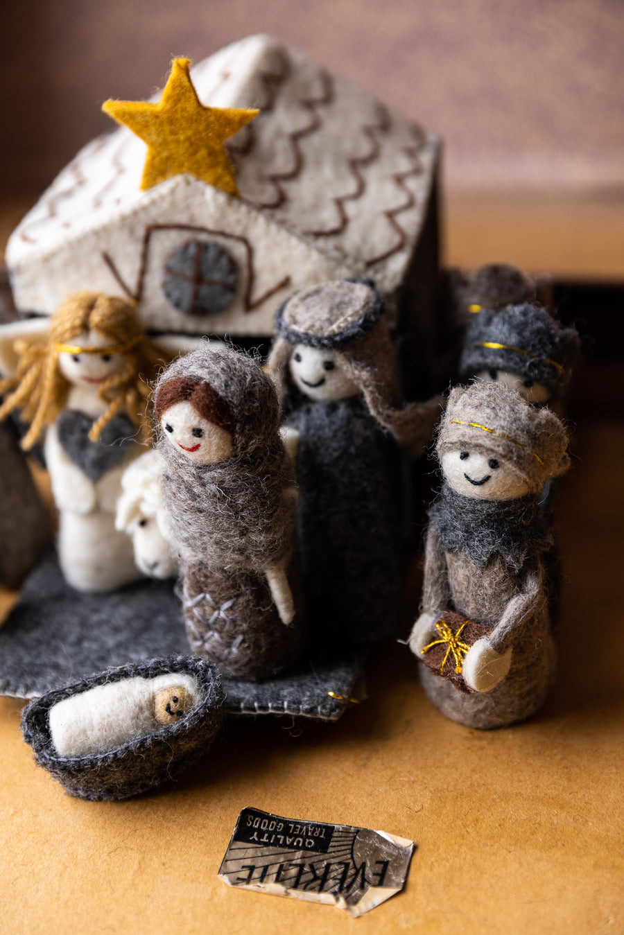 Handmade Felt Christmas Nativity Scene