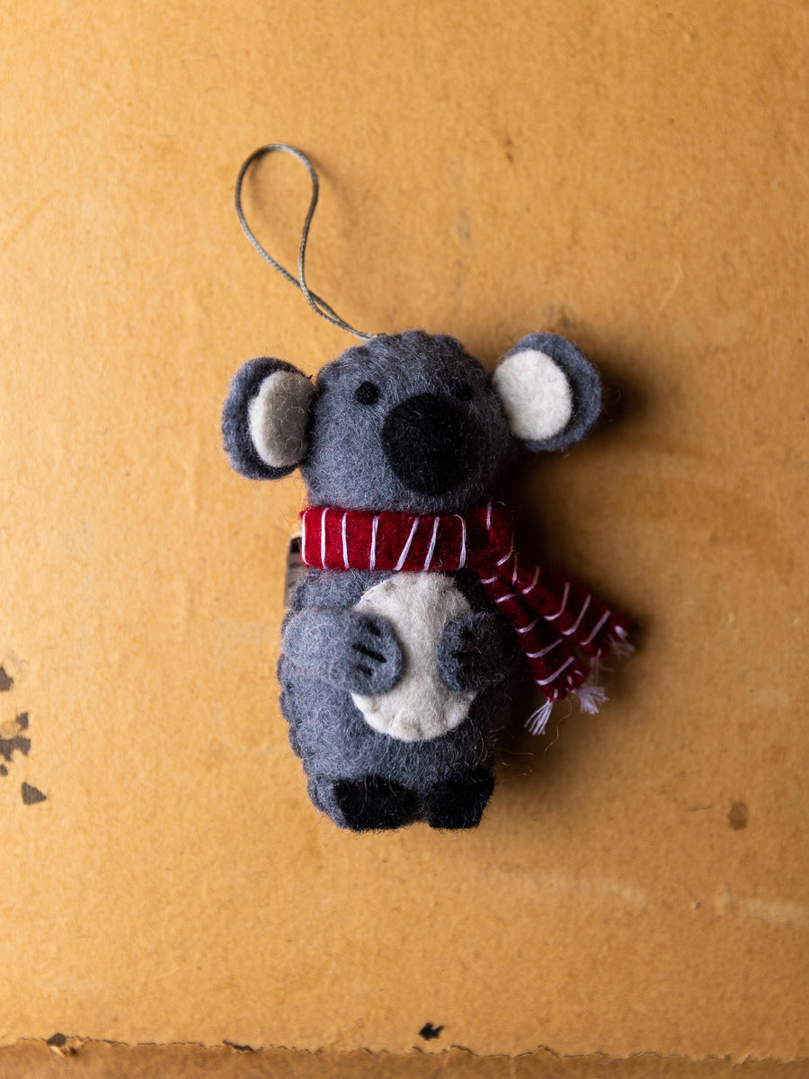 Handmade Felt Christmas Decoration ~ Koala