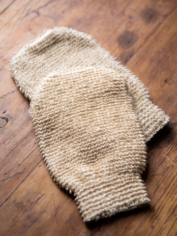 Organic Linen and Cotton Massage Glove