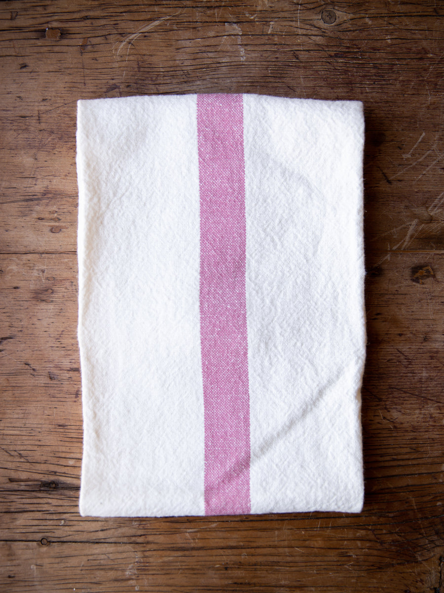 French Linen Dou Dou Tea Towel - Blanc Rouge