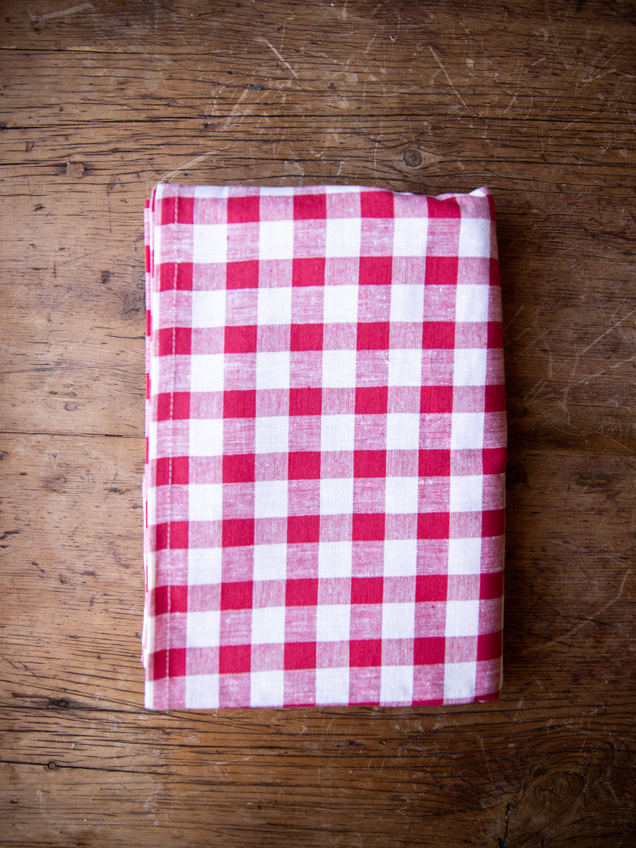 Red Gingham Tablecloth