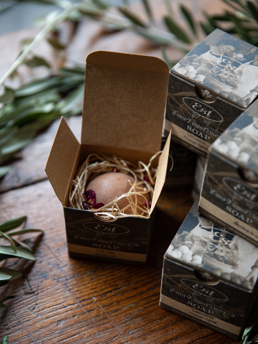Round Mini Soaps Small Boxed Round Soap โ Est Australia Pty Ltd