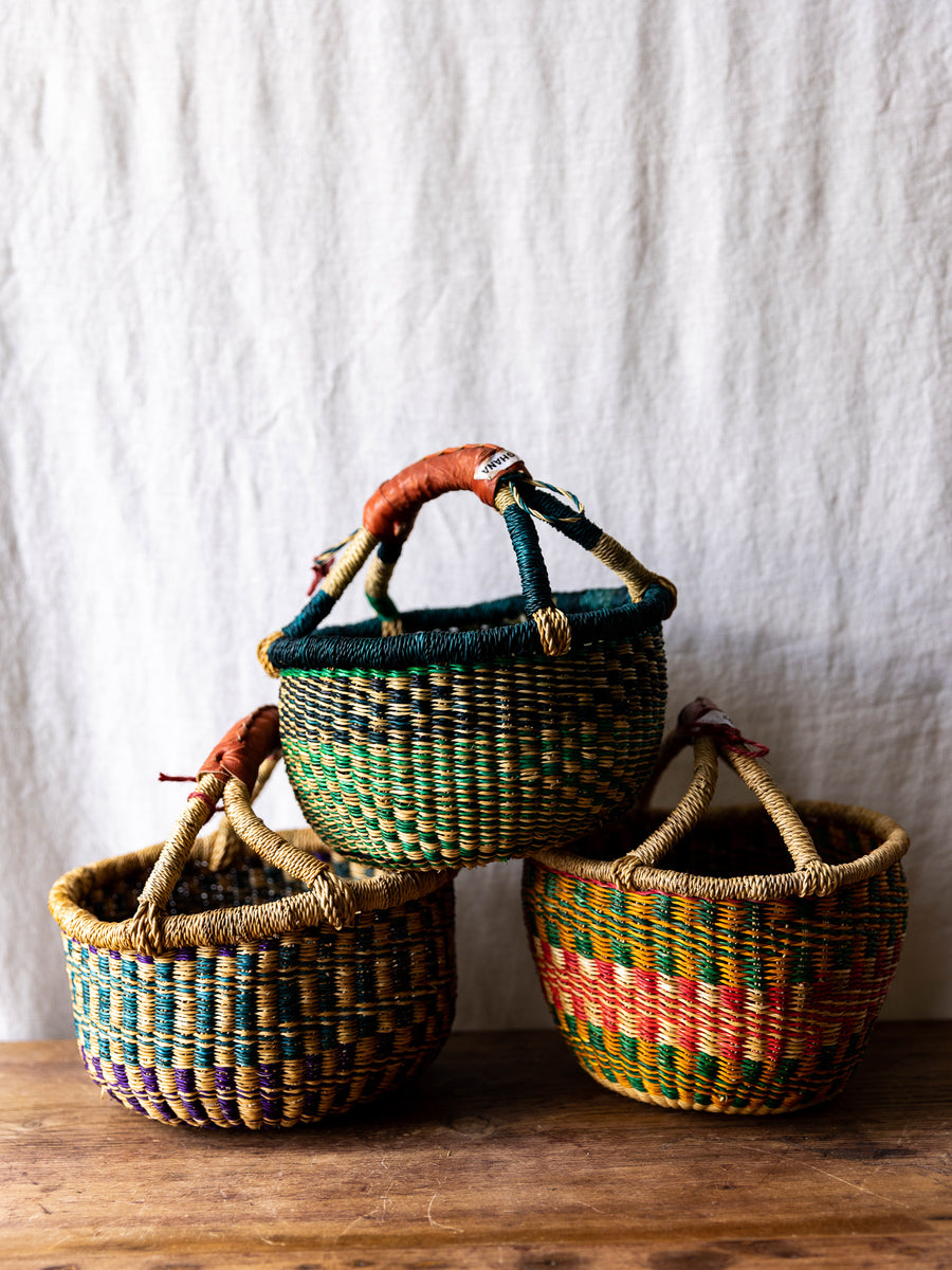 Elephant Grass Mini Baskets