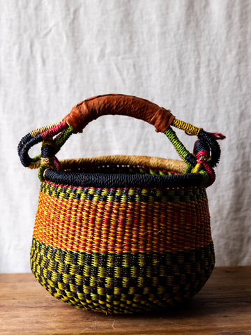 Elephant Grass Pot Basket