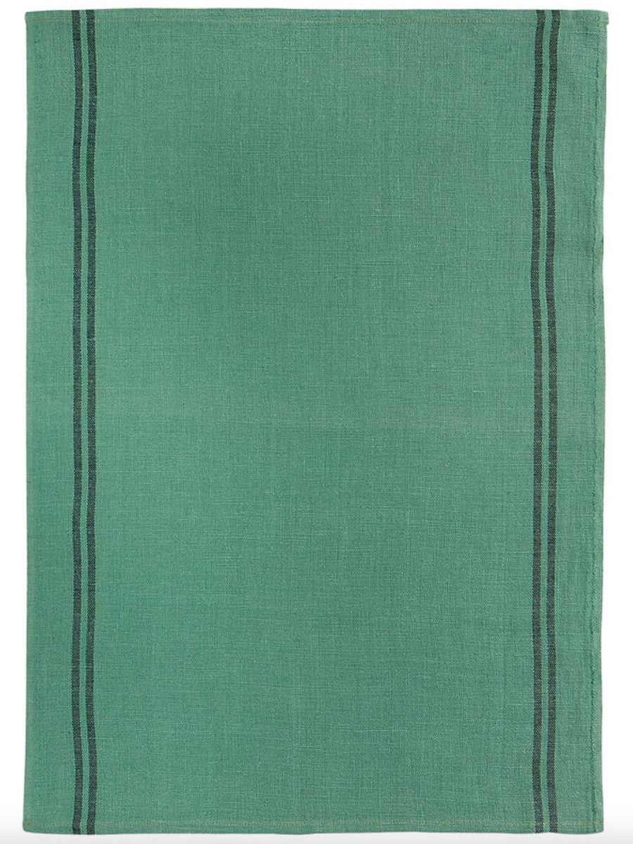 French Linen Country Tea Towel - Cedre
