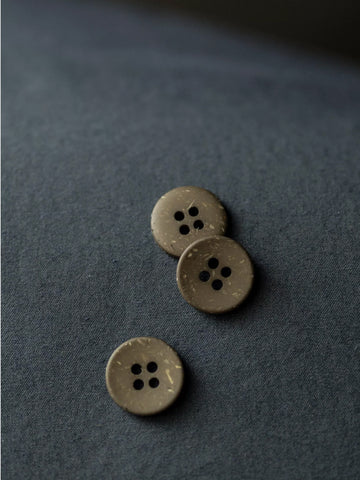 18mm Olive Speckle Button