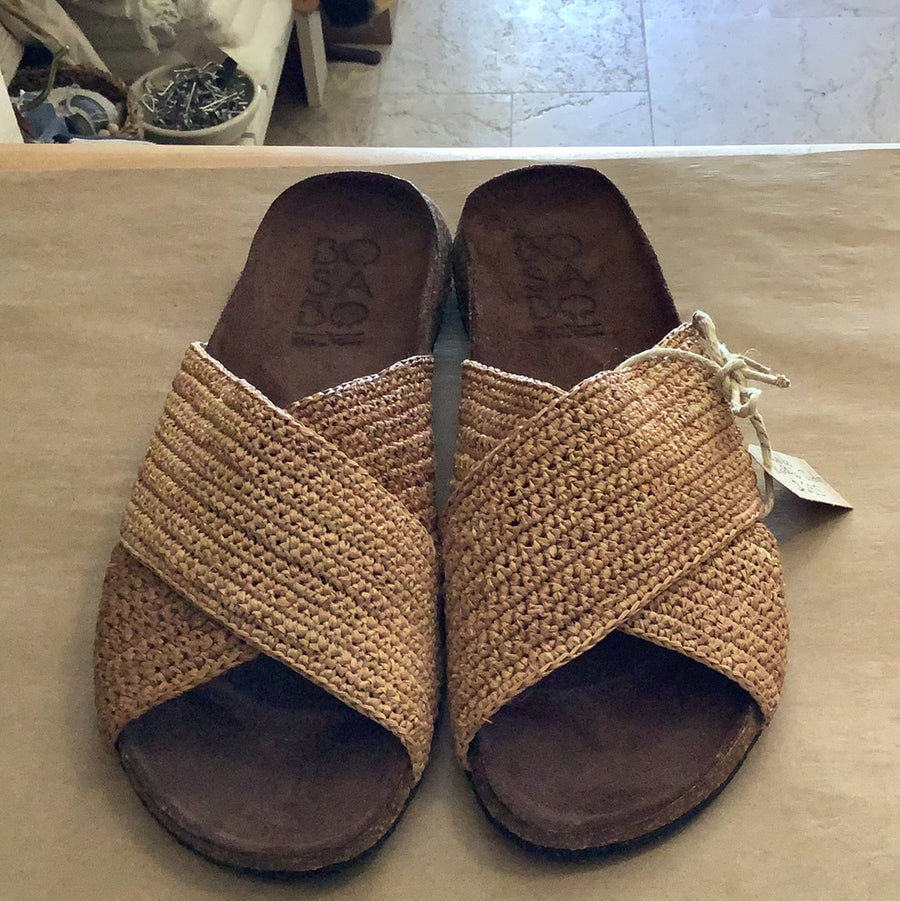 Bosabo Raffia Hand Made Slide